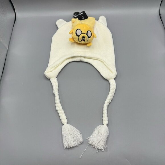 Adventure Time Finn & Jake Figural Tassel Beanie NEW - Picture 1 of 5